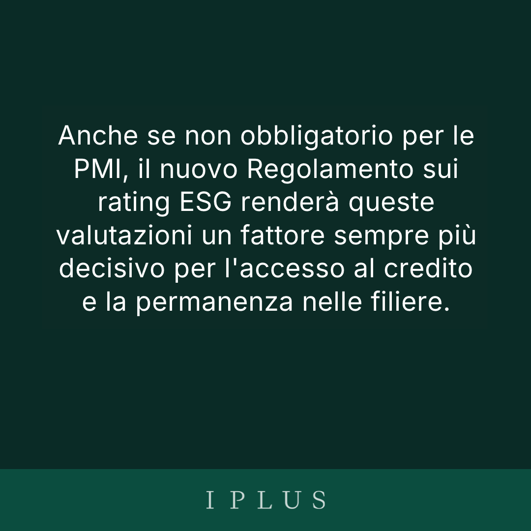 Citazione chiave dell'articolo: Rating ESG: nuove regole europee per PMI e fornitori