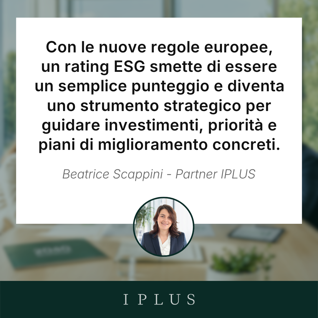 Citazione chiave dell'articolo: Rating ESG: cosa cambia con il Regolamento europeo 2024